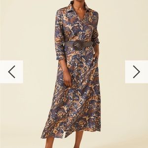 - J. McLaughlin Paloma Silk Dress in Mod Riffle